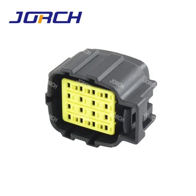 16 krypčių moteriškas elektros kištukas, atsparus vandeniui auto jungtis su gnybtais ir sandarikliais 368047-1 DJ71616Y-1.8-21